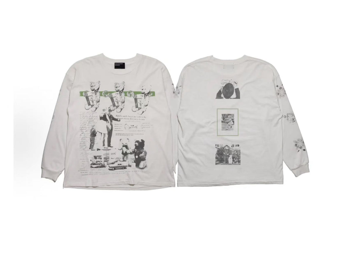 ERD Teddy Bear Collage Dual‑Sided Long Sleeve Tee