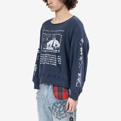 ERD Vintage Print Streetwear Crewneck