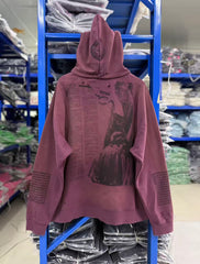 ERD Faded Vintage Collage Streetwear Hoodie