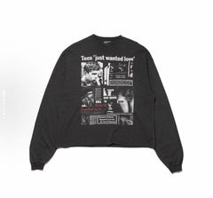 ERD Vintage Press Clipping Long Sleeve Tee