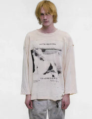 ERD One Class Act Hole Distressed Long Sleeve Tee