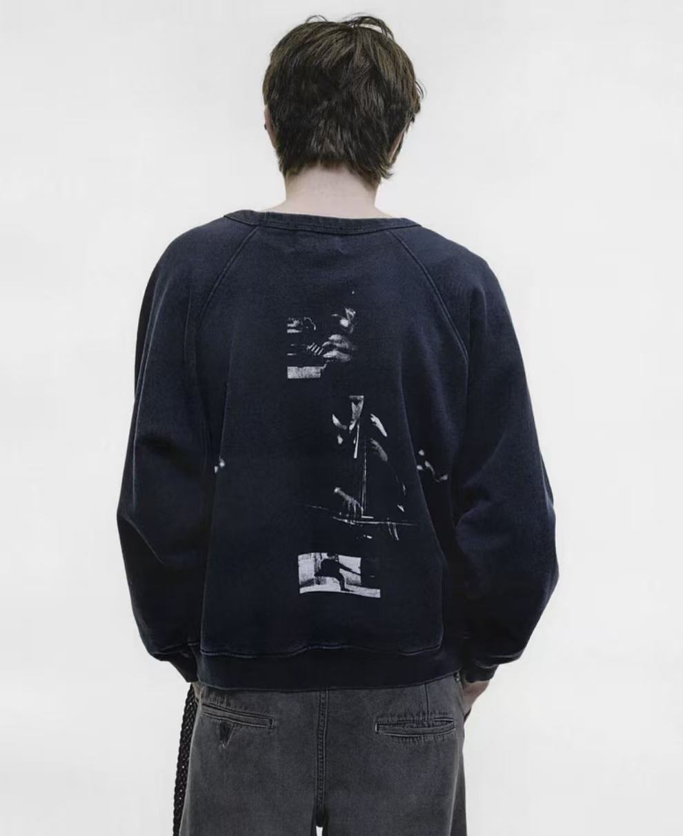 ERD Dual‑Print Raglan Crewneck