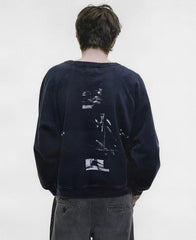ERD Dual‑Print Raglan Crewneck