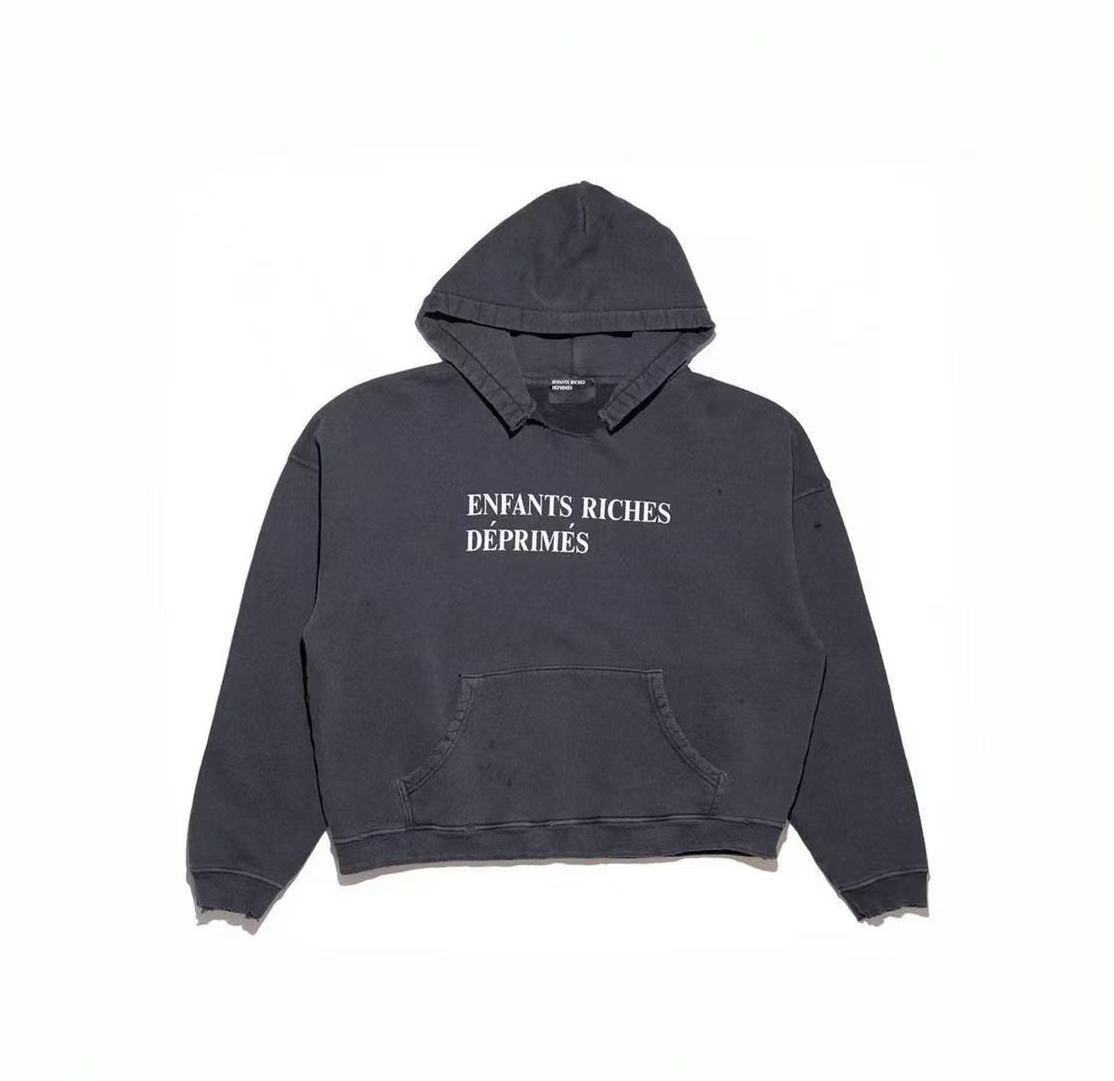 ERD Grunge Vintage Washed Streetwear Hoodie