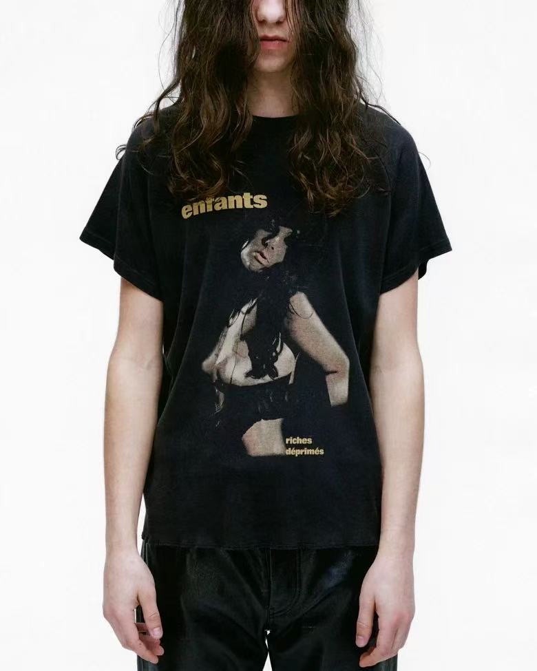 ERD Neon Accent Graphic Cropped T‑Shirt