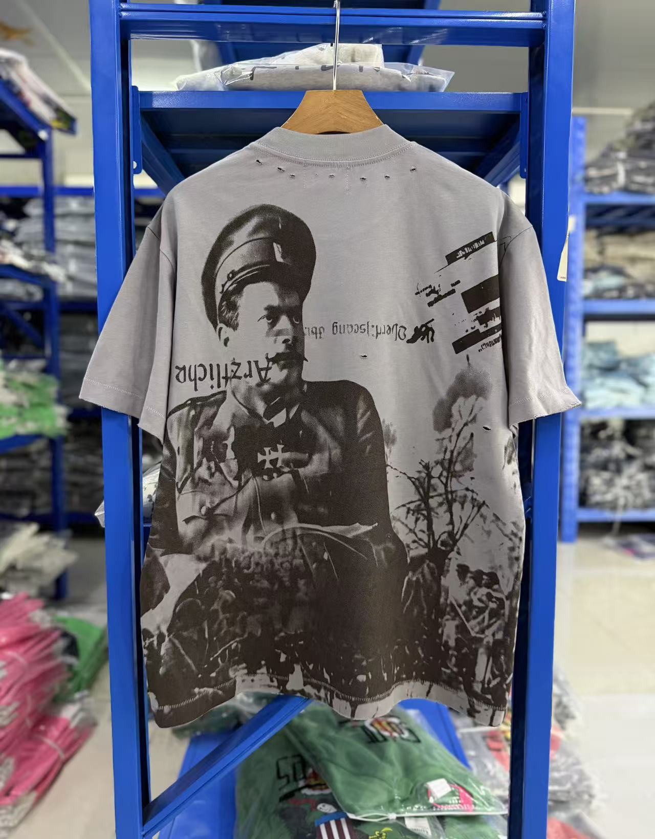 ERD Historical Photo Distressed Cropped Tee