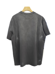 ERD Vintage Washed Paint‑Splatter Text Print T‑Shirt