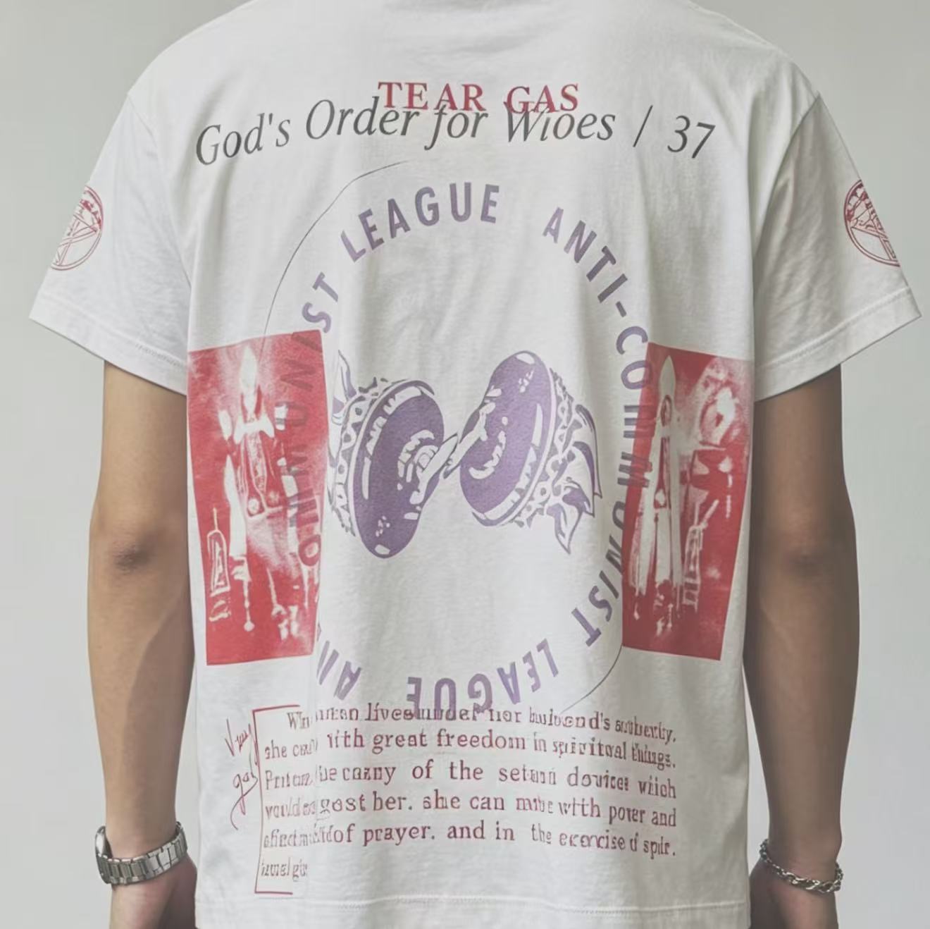 ERD League Symbol Text Cropped Vintage Tee