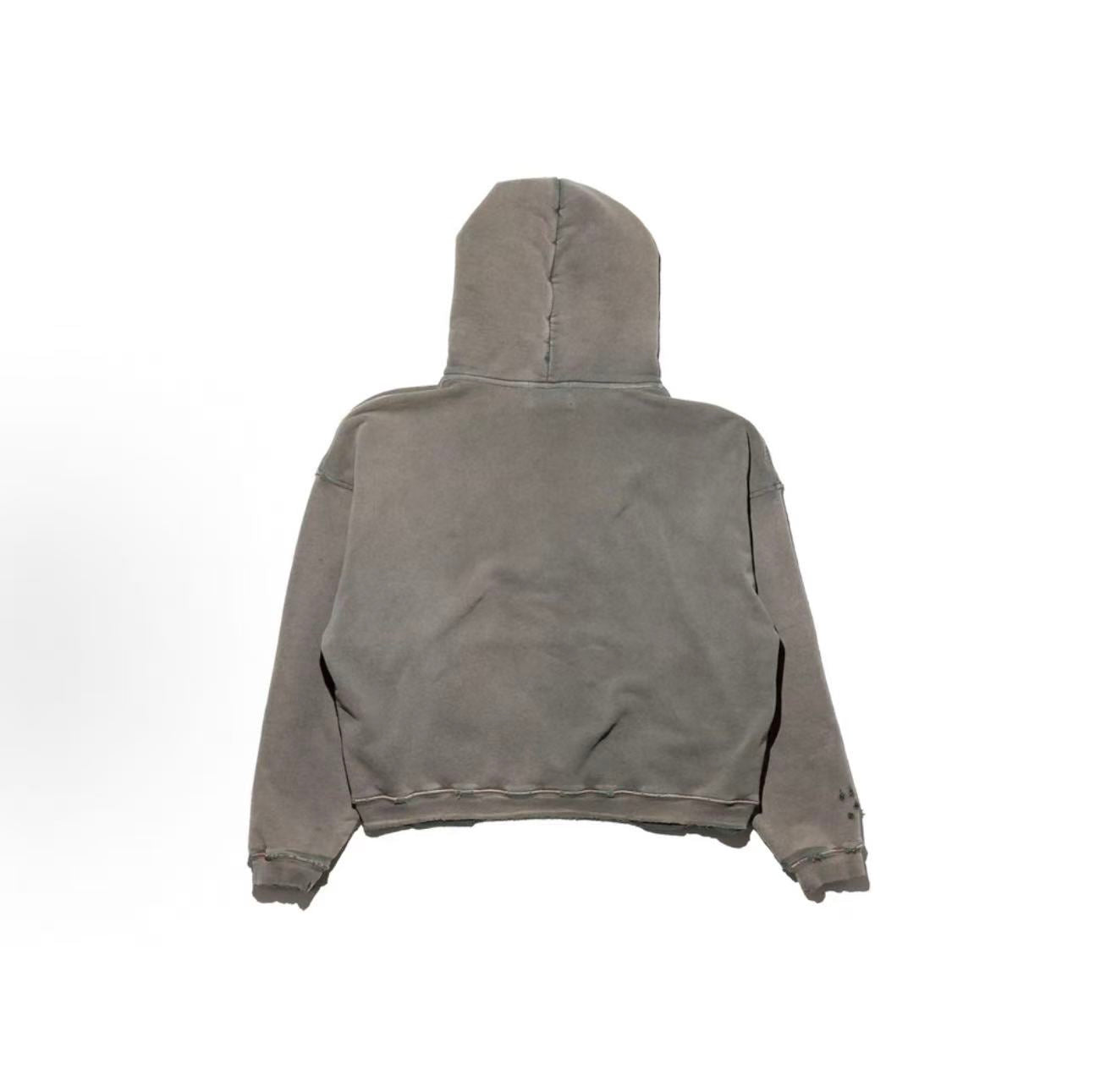 ERD Heavy Distressed Vintage Streetwear Hoodie