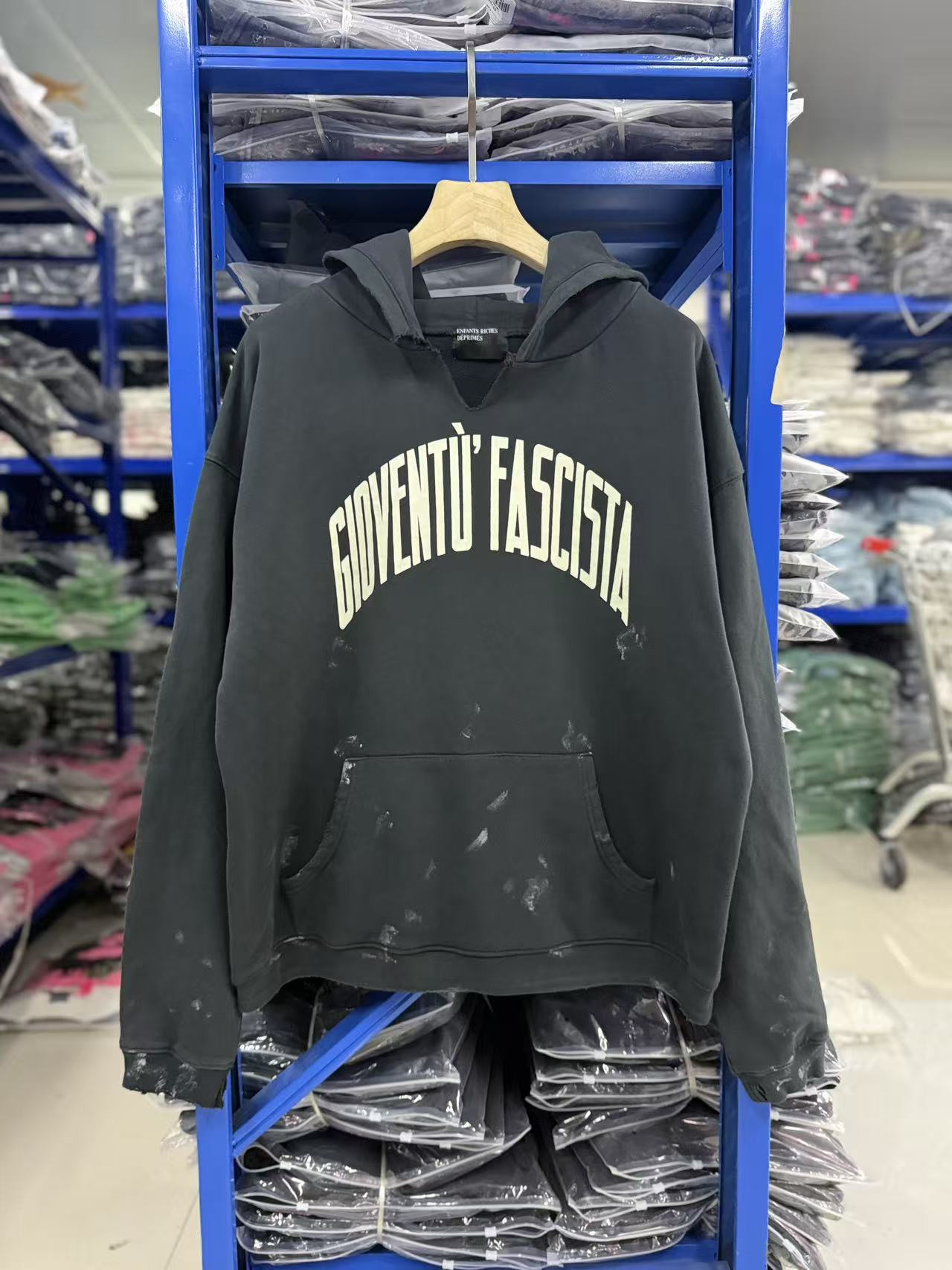 ERD Vintage Arch Letter Streetwear Hoodie