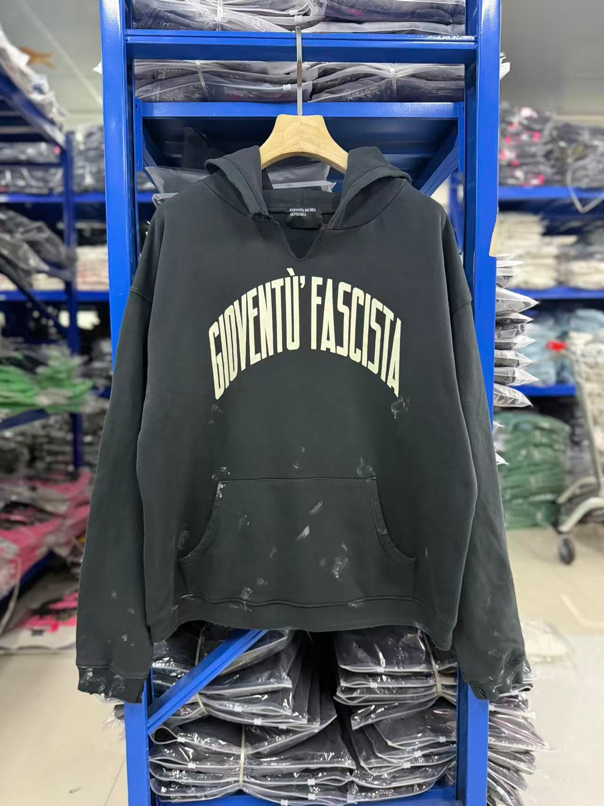 ERD Vintage Arch Letter Streetwear Hoodie