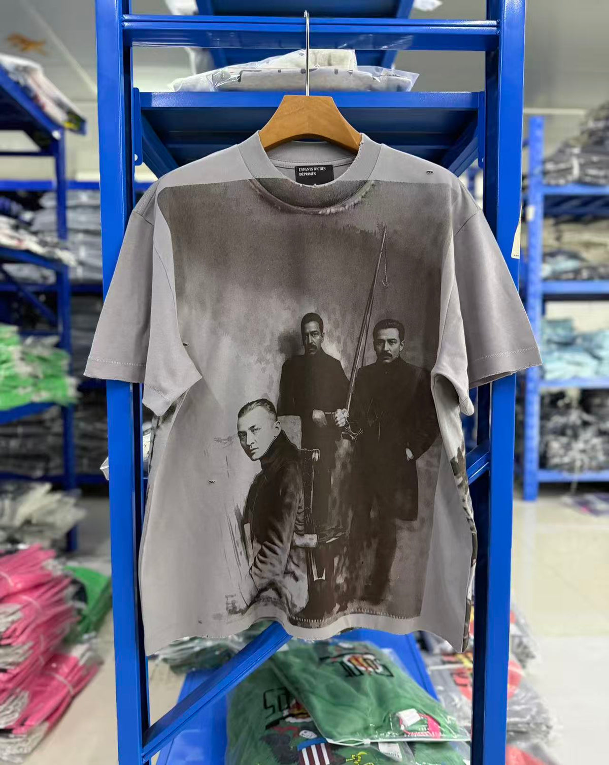 ERD Historical Photo Distressed Cropped Tee