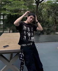 ERD Multi‑Panel Photo Grid Cropped T‑Shirt