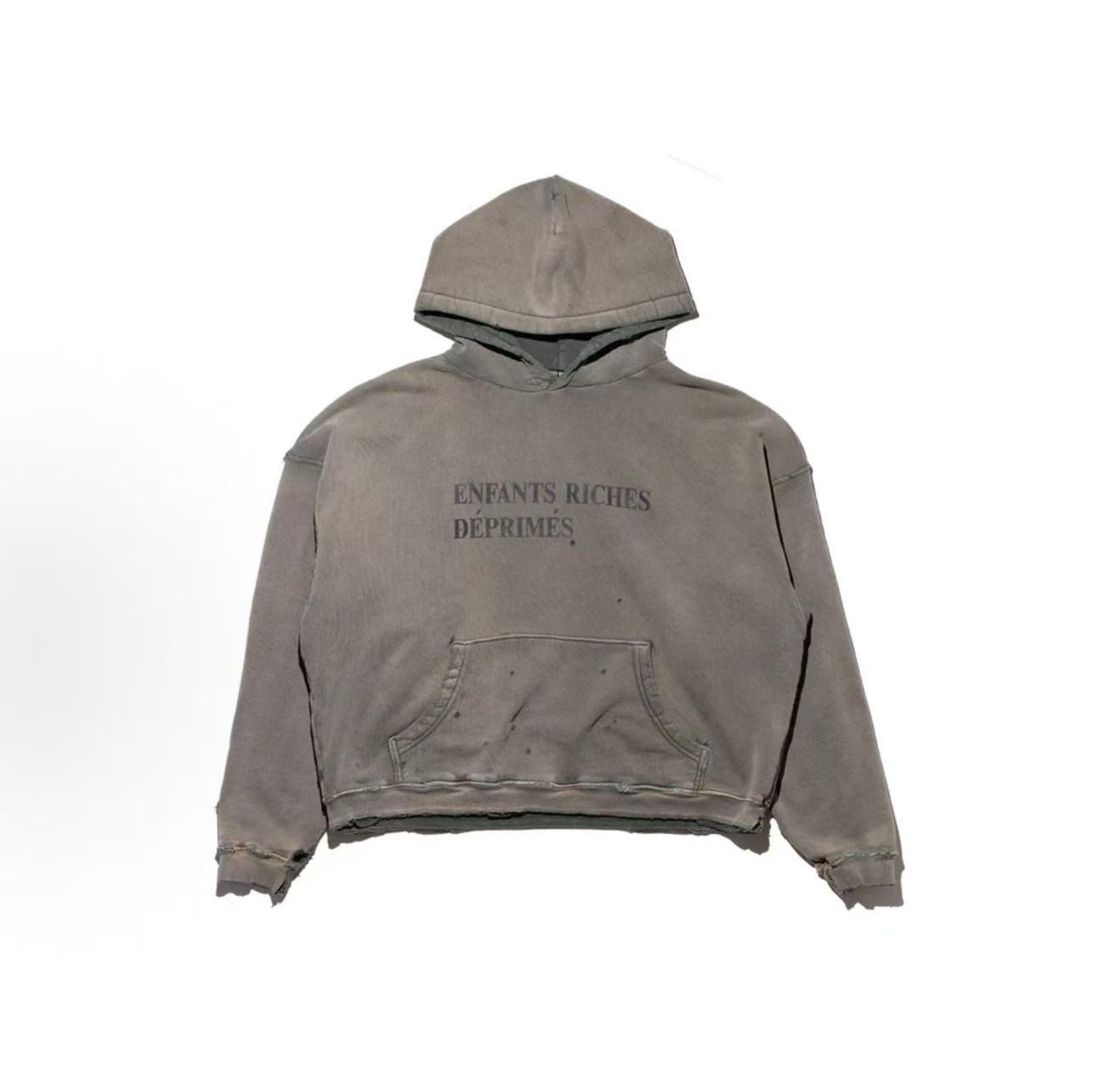 ERD Heavy Distressed Vintage Streetwear Hoodie
