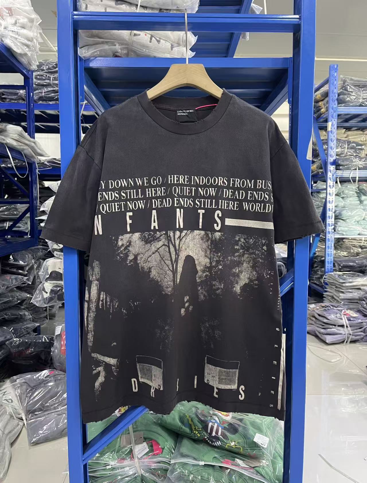 ERD Layered Print Oversized Tee