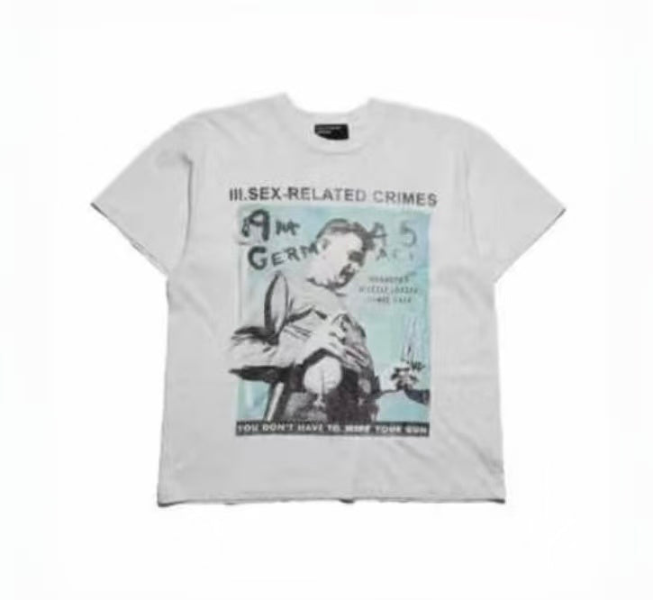 ERD Retro Document Print Oversized T‑Shirt