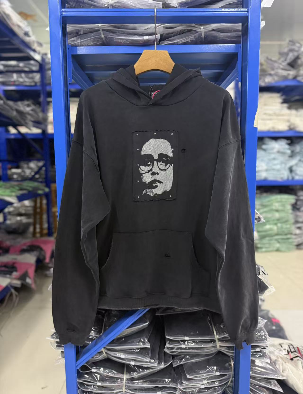 ERD Vintage Patch Streetwear Hoodie