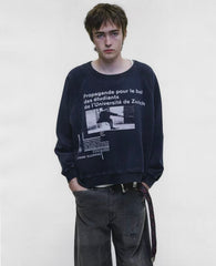 ERD Dual‑Print Raglan Crewneck