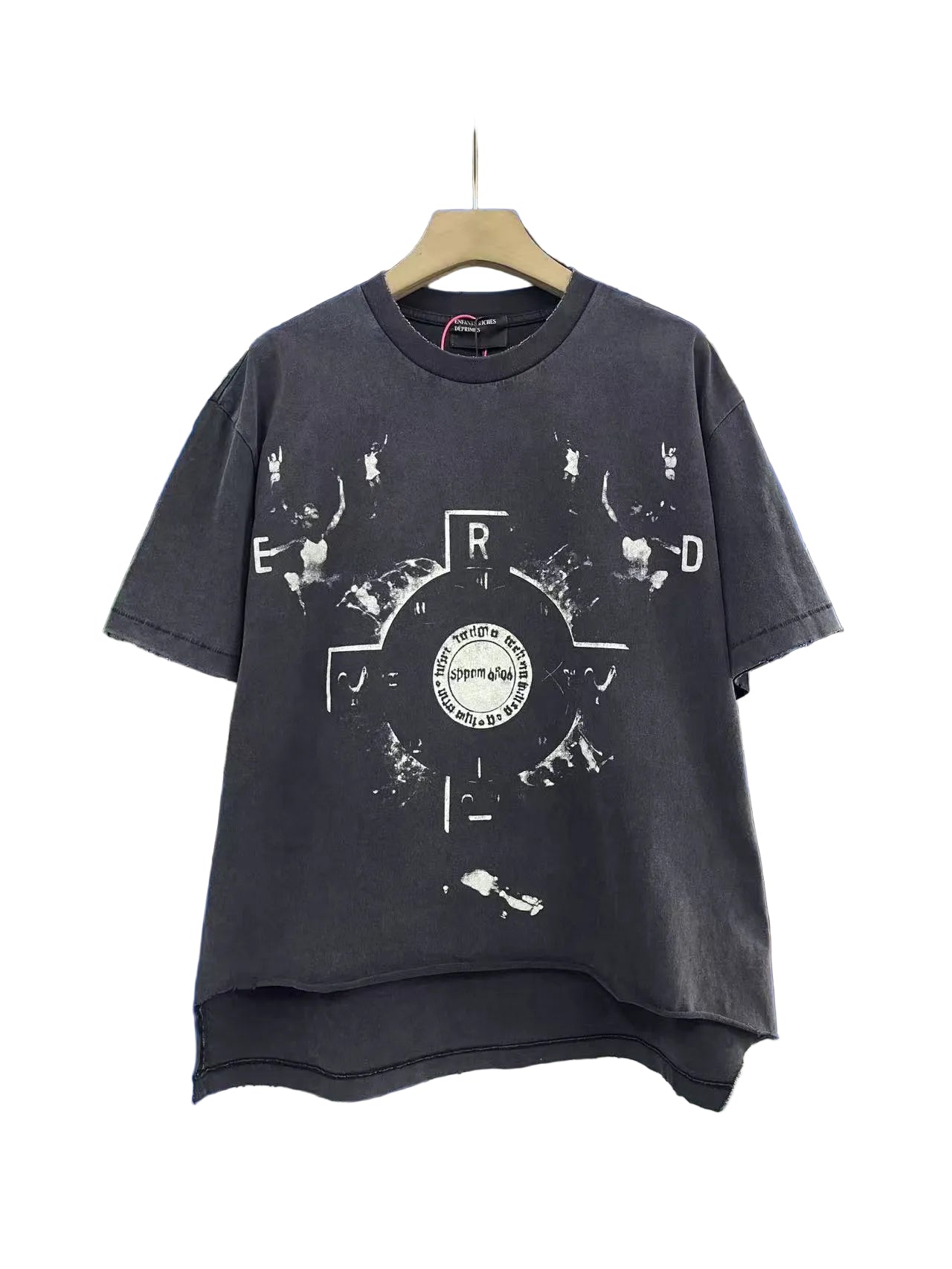 ERD Circular Symbol Asymmetric Vintage Tee