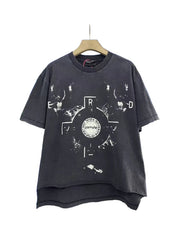ERD Circular Symbol Asymmetric Vintage Tee