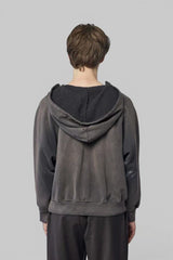 ERD Grunge Distressed Numeric Print Streetwear Hoodie