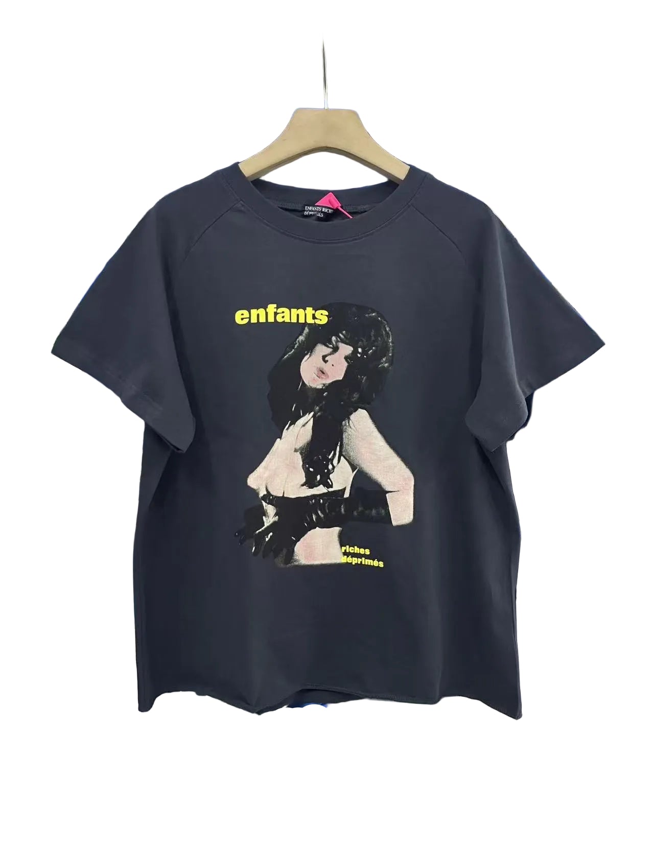 ERD Neon Accent Graphic Cropped T‑Shirt