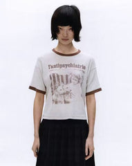 ERD L'antipsychiatrie Ringer Cropped Tee