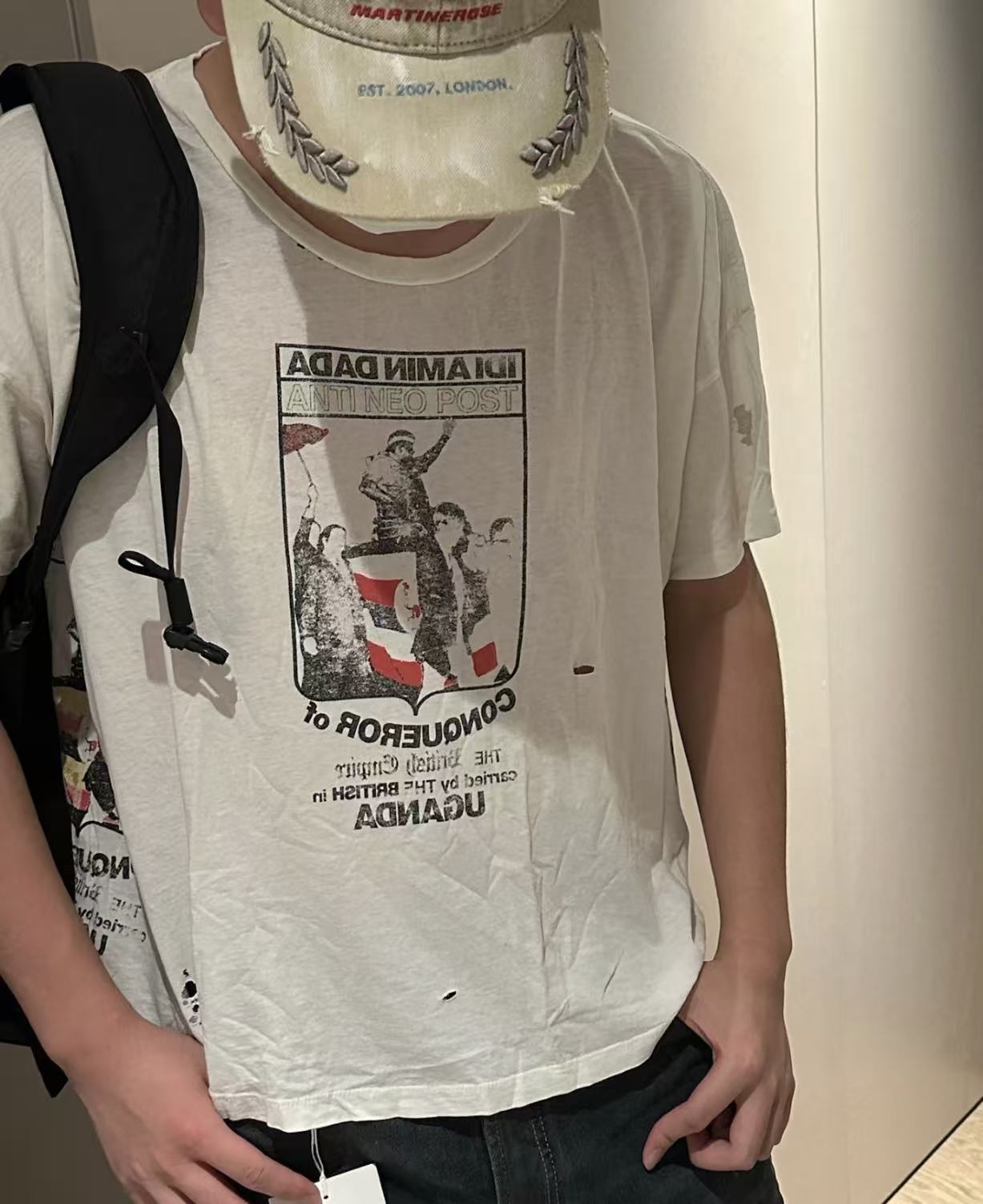 ERD Idi Amin Dada Cropped Graphic Tee