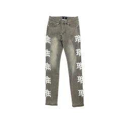 ‘Ash’ Grey Monogram Denim