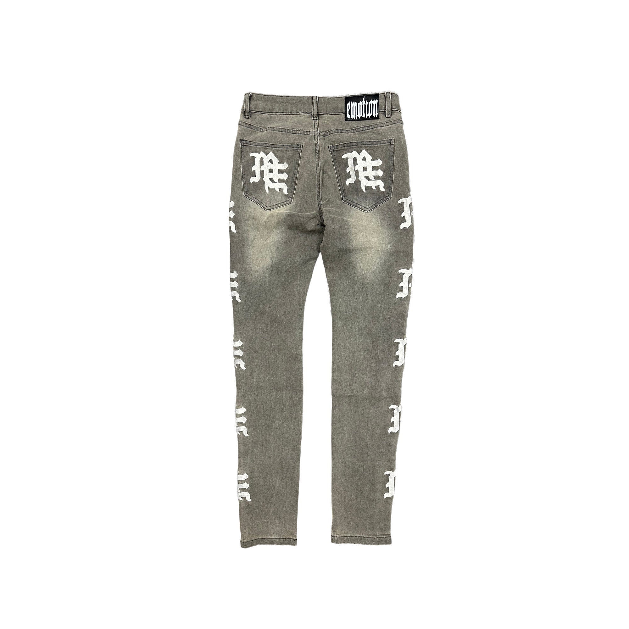 ‘Ash’ Grey Monogram Denim