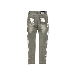‘Ash’ Grey Monogram Denim