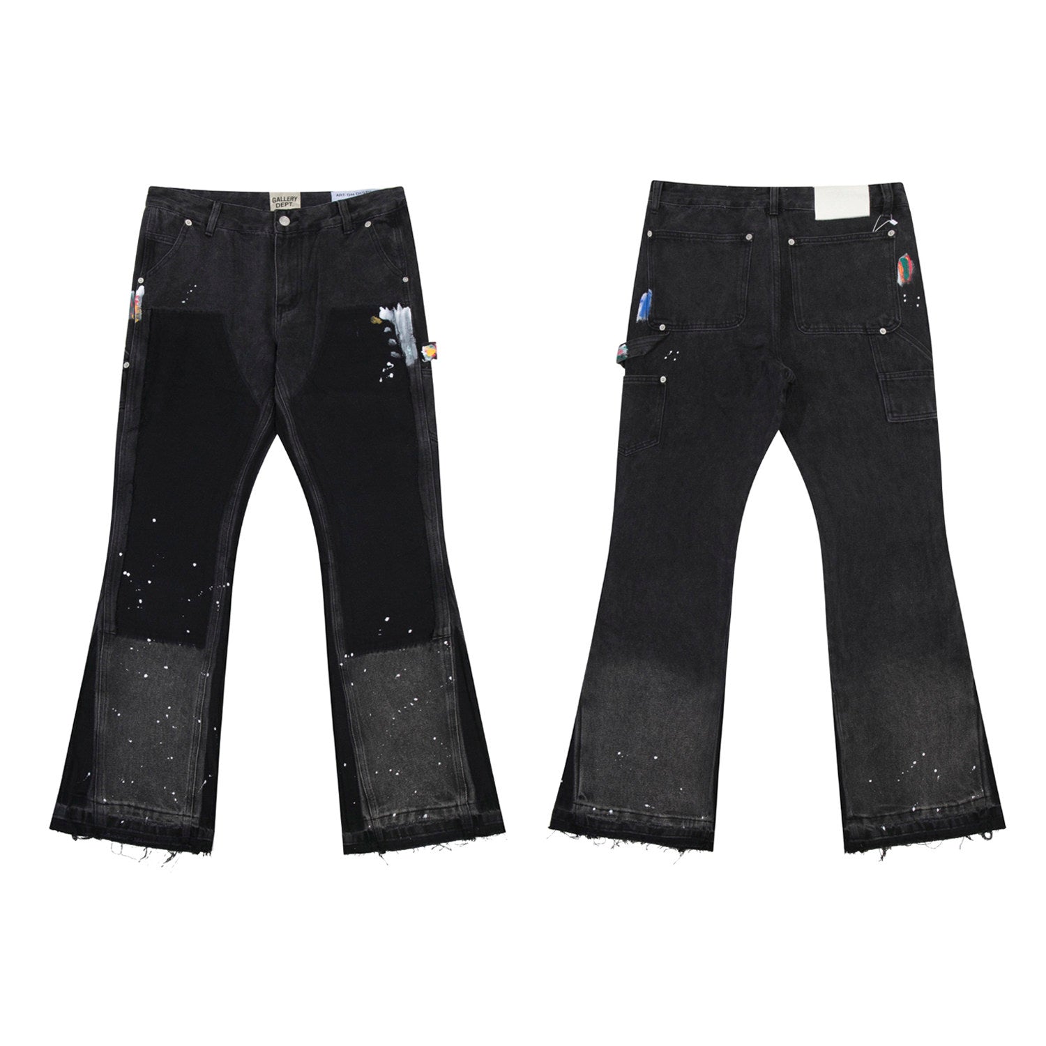 Gallery Dept Paint‑Splatter Flare Carpenter Jeans