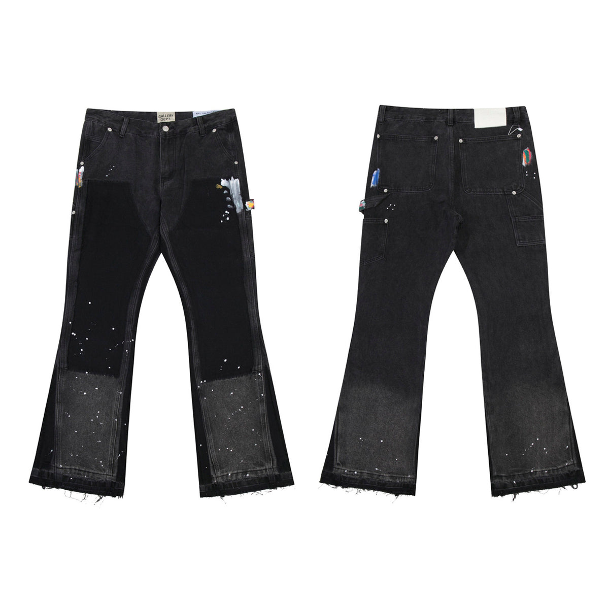 Gallery Dept Paint‑Splatter Flare Carpenter Jeans