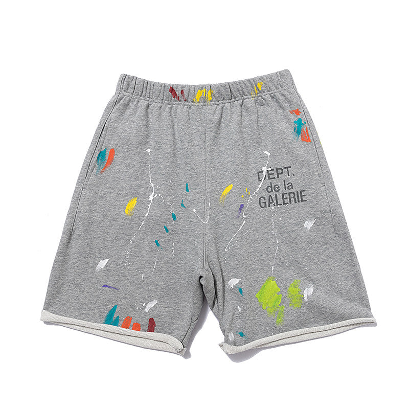 Gallery Dept Multi‑Color Paint Graphic Shorts