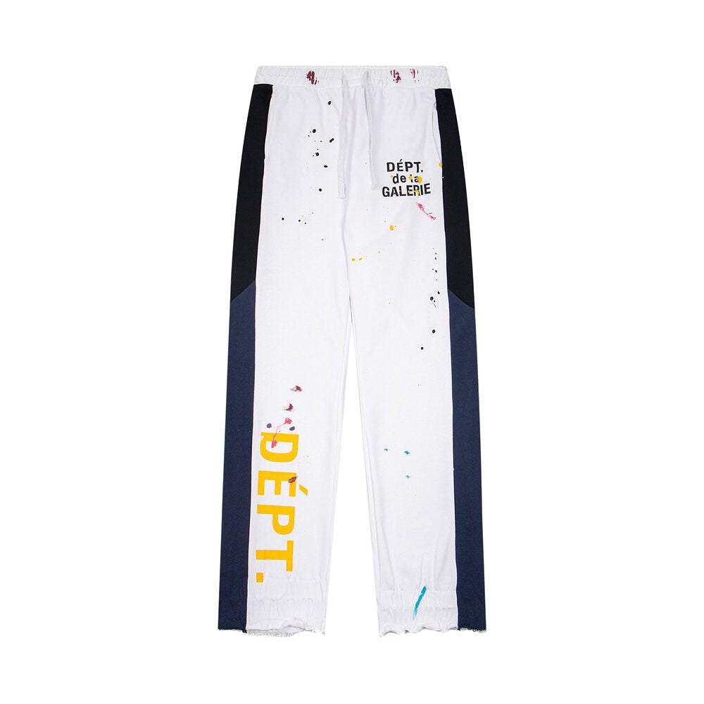 Gallery Dept Color‑Block Paint‑Splatter Sweat Pants