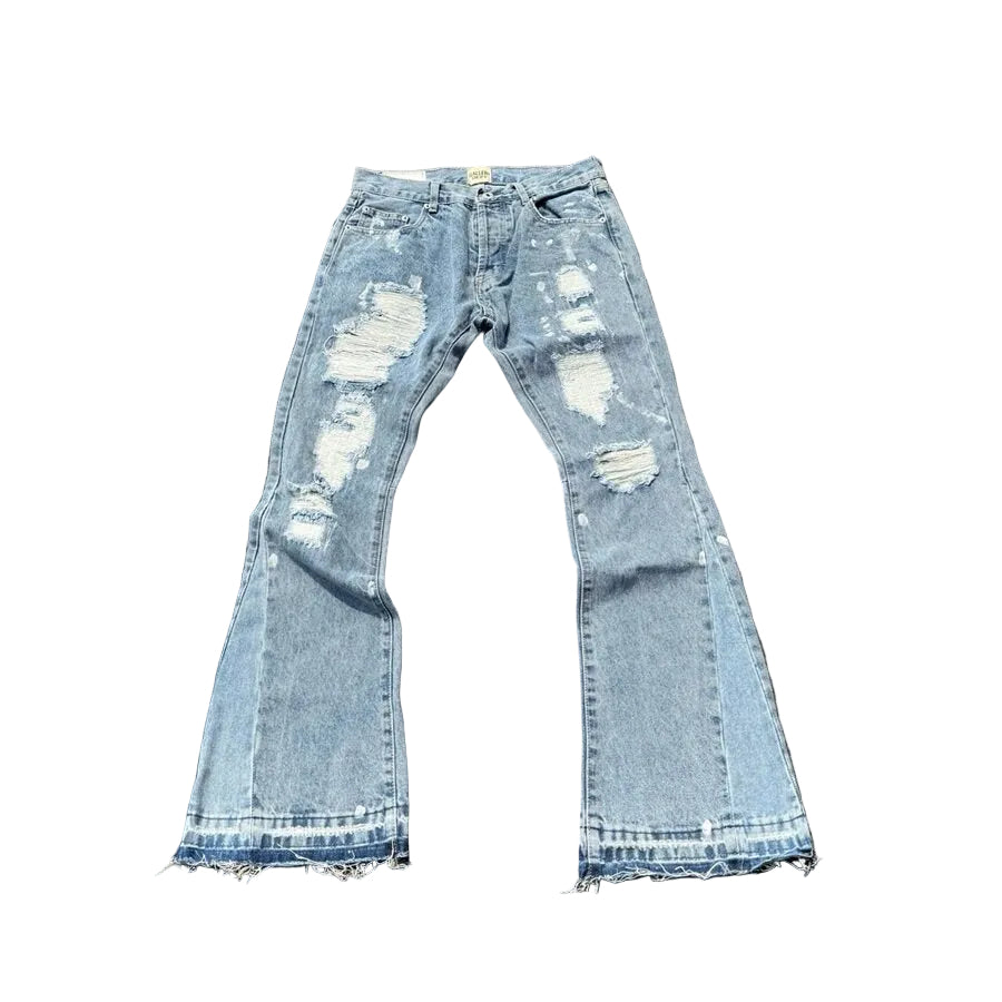 Gallery Dept Distressed Repair Flare Jeans