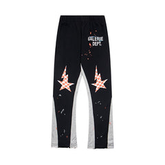 Gallery Dept Star‑Graphic Flare Sweat Pants