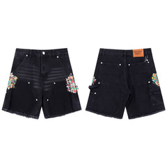 Gallery Dept Paint‑Splatter Carpenter Denim Shorts