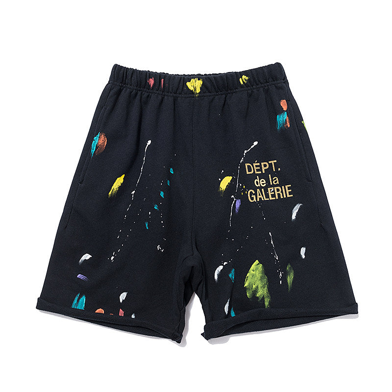 Gallery Dept Multi‑Color Paint Graphic Shorts