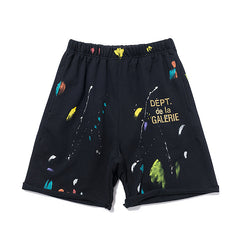 Gallery Dept Multi‑Color Paint Graphic Shorts