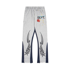Gallery Dept Graphic Print Flare Sweat Pants