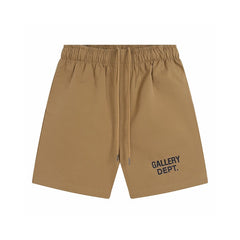 Gallery Dept Khaki Logo Woven Shorts