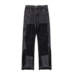 Gallery Dept Paint‑Splatter Patchwork Carpenter Jeans