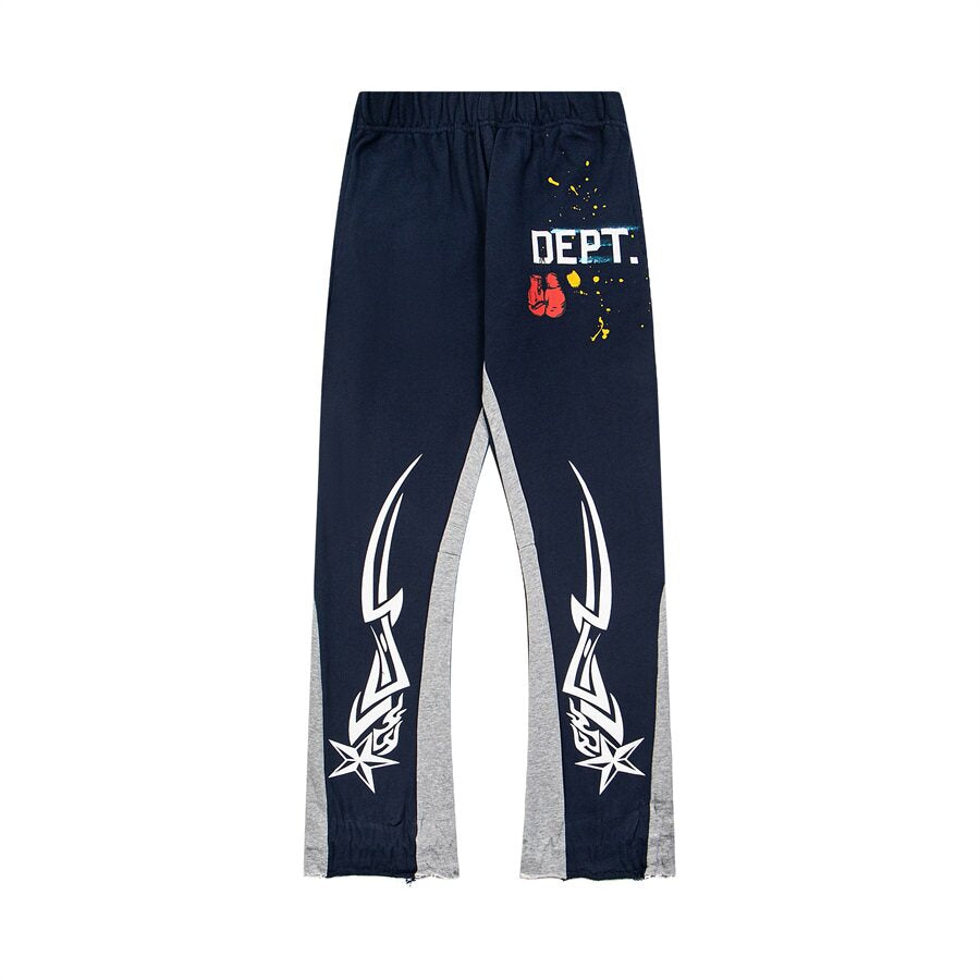 Gallery Dept Graphic Print Flare Sweat Pants