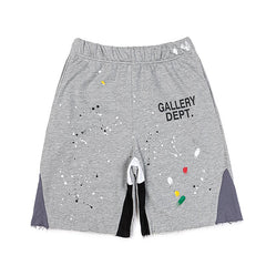Gallery Dept Paint‑Splatter Spliced Sweat Shorts
