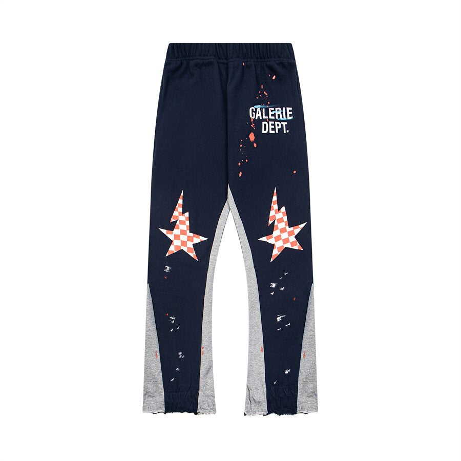 Gallery Dept Star‑Graphic Flare Sweat Pants