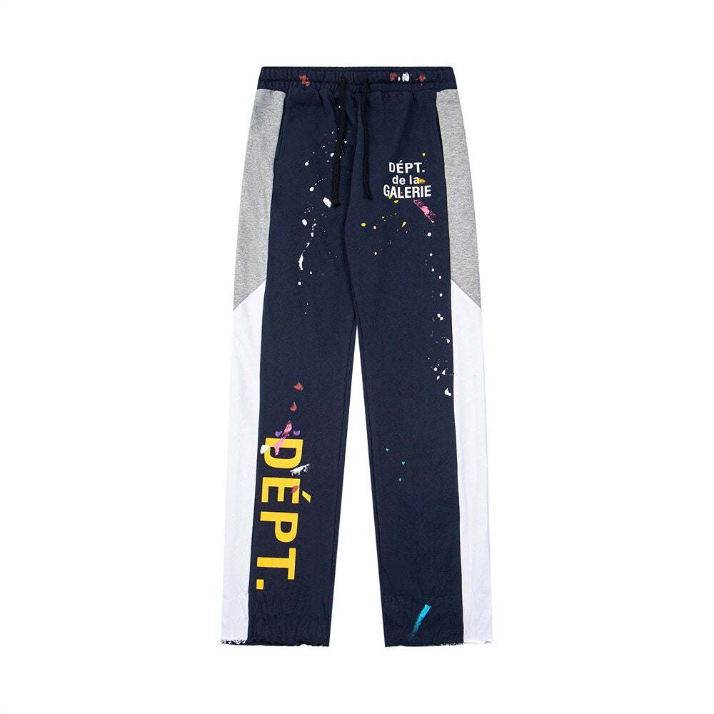 Gallery Dept Color‑Block Paint‑Splatter Sweat Pants