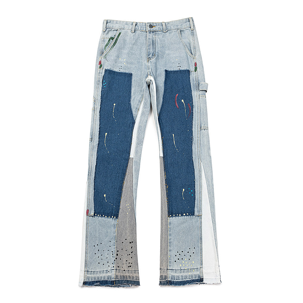 Gallery Dept Multi‑Panel Artwork Flare Jeans