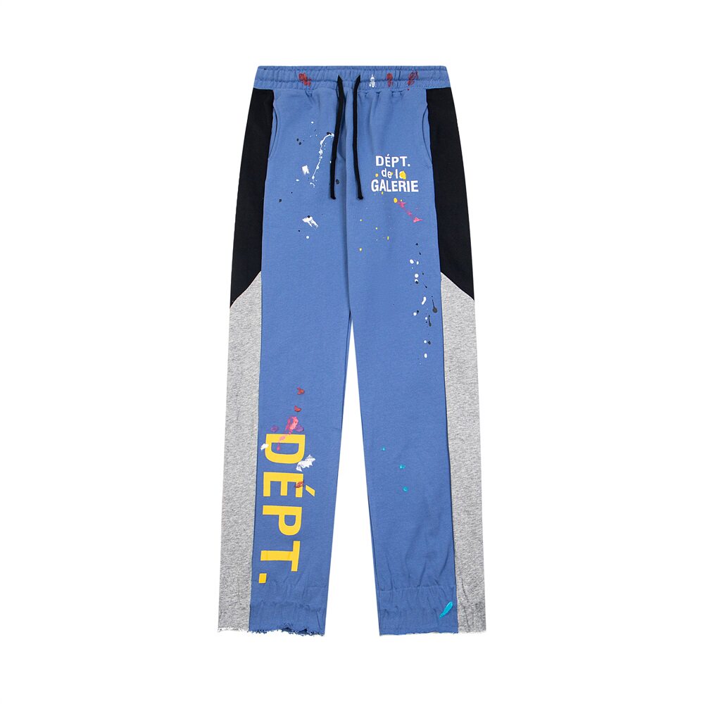 Gallery Dept Color‑Block Paint‑Splatter Sweat Pants