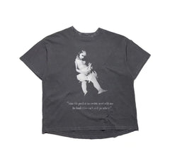 ERD Quote Photo Print Cropped T‑Shirt